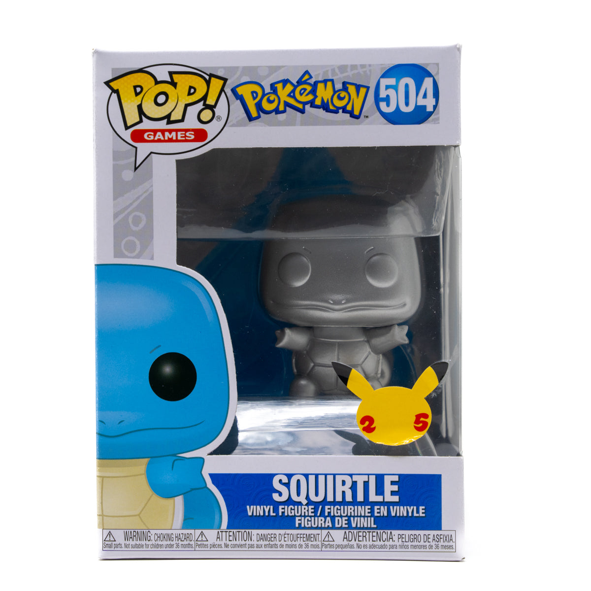 Metallic Squirtle Celebrations 25th Anniversary FUNKO